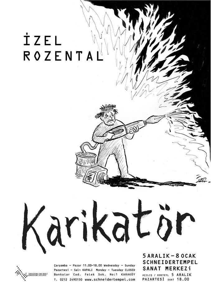 izel-rozental-25-yil-sergisi-karikator